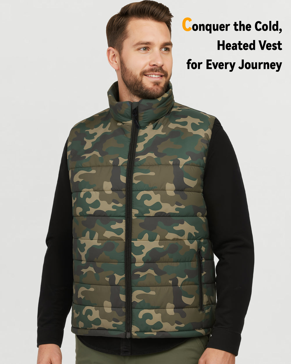 Men's Puffer 4-Zone Graphene Heated Vest