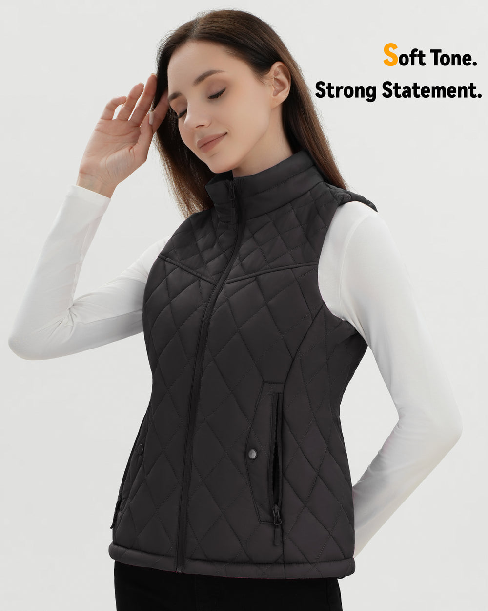 Women's Quilted 4-Zone Graphene Heated Vest