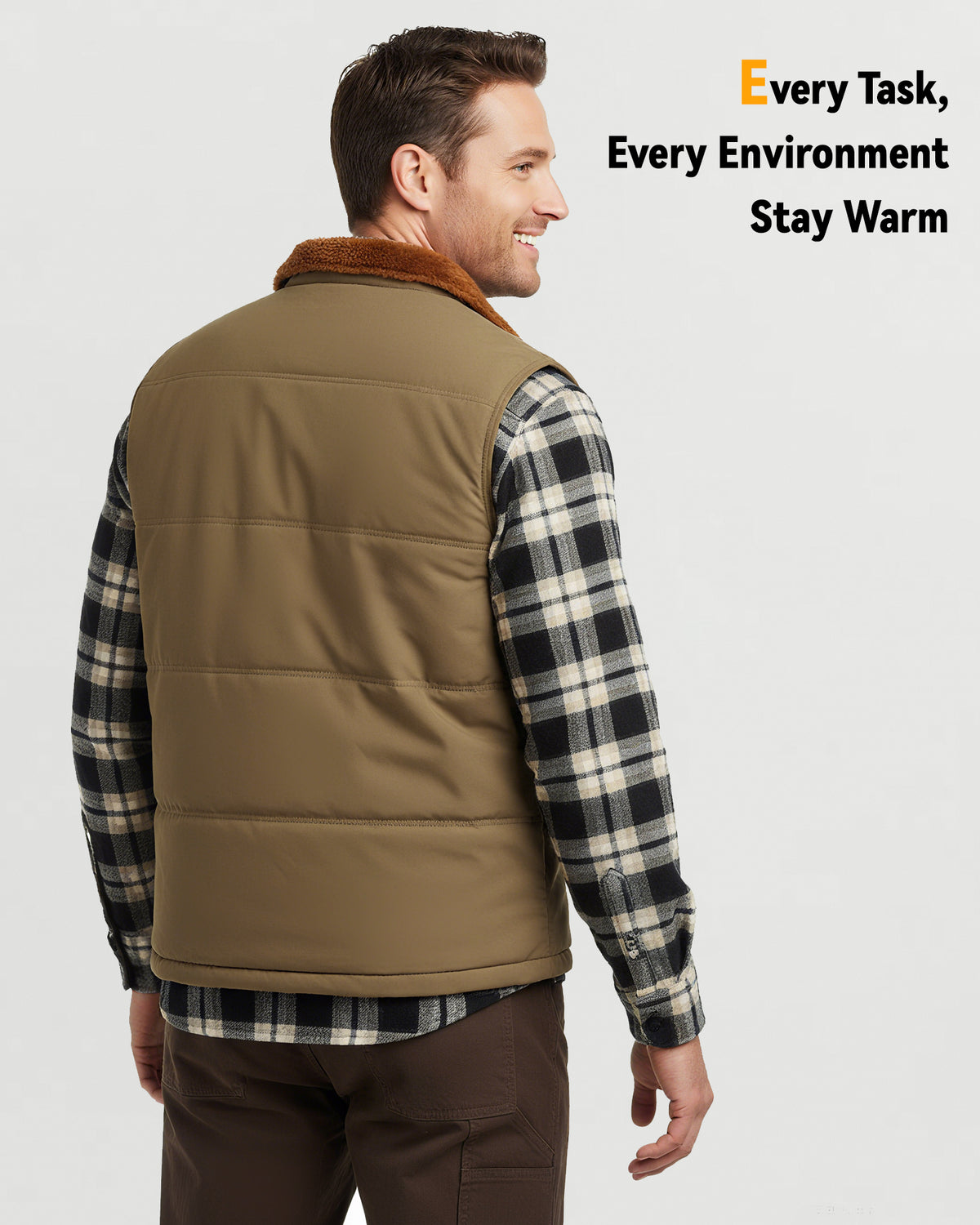 Men's Graphene Heated Utility Vest (Fleece-Lined),M882535