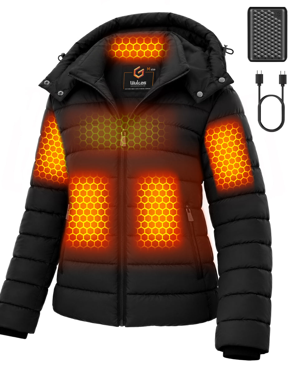 Women's Lightweight Puffer 6-Zone Graphene Heated Jacket