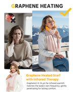 Women's Solid Color 1-Zone Graphene Heated Scarf