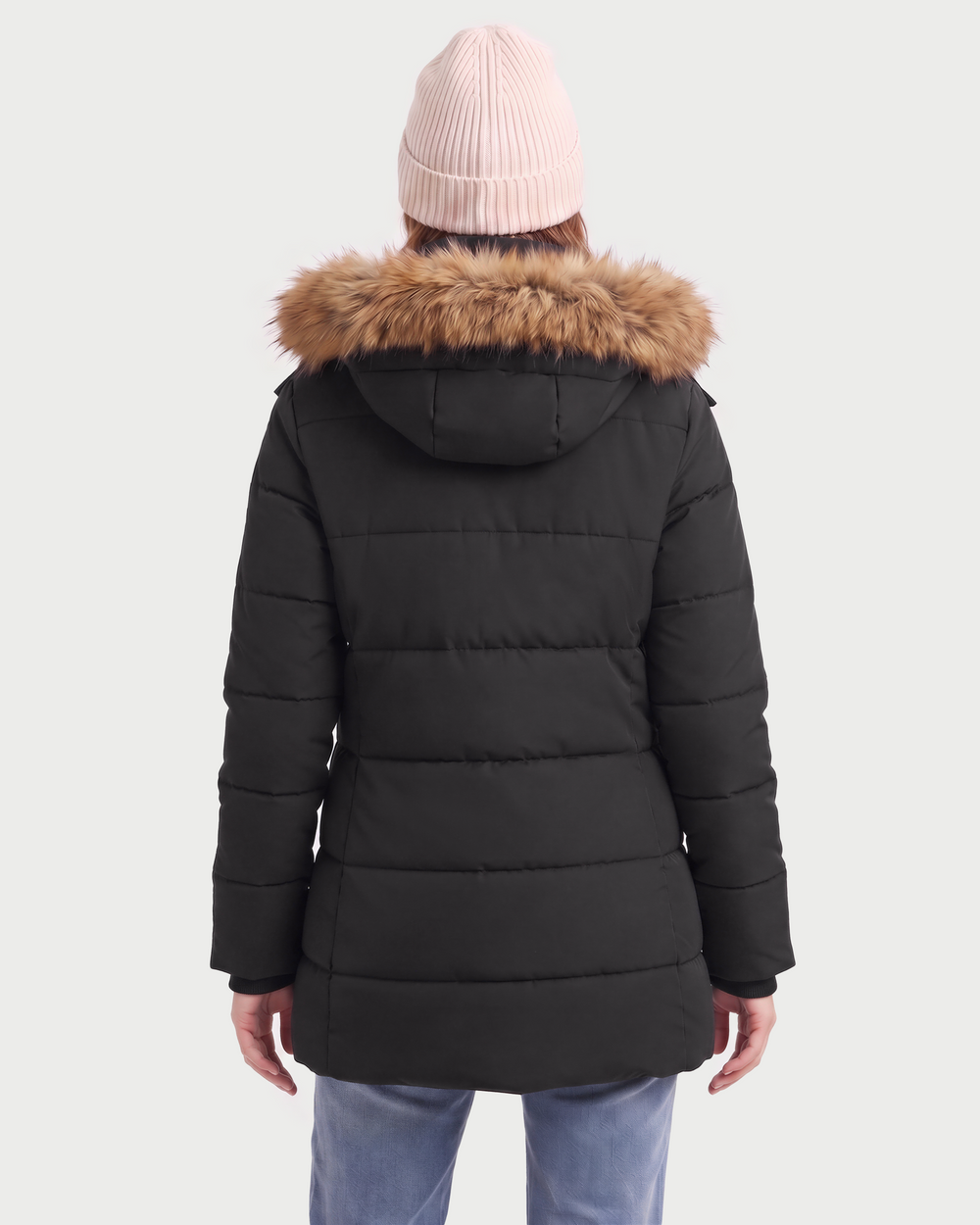 Women's Mid-Length Puffer 4-Zone Graphene Heated Coat