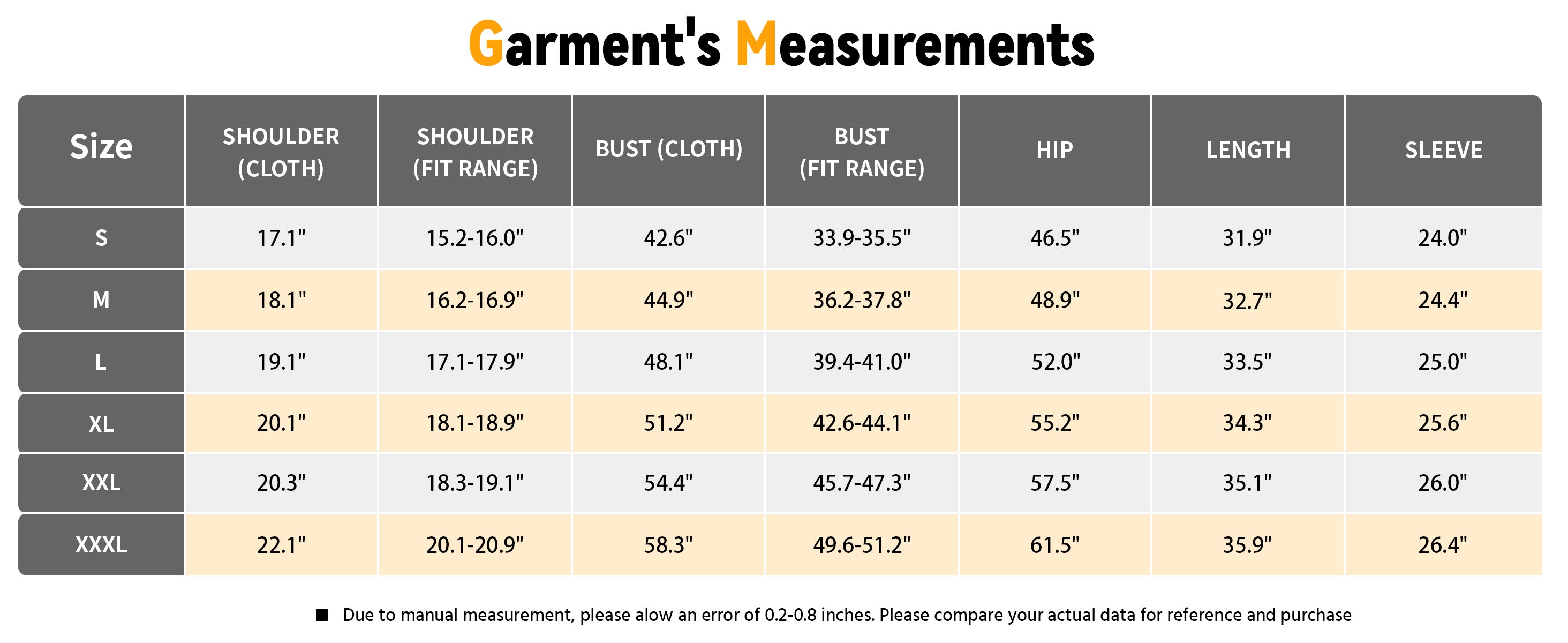 Size guide