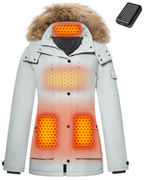 Women's Parka 4-Zone Graphene Heated Coat