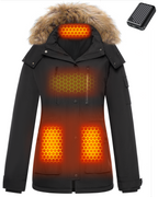 Women's Parka 4-Zone Graphene Heated Coat