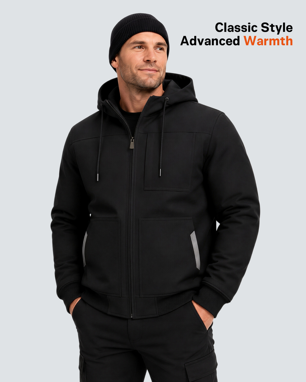 Men's Heavy Duty Oxford 6-Zone Graphene Heated Jacket