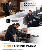 Men's Heavy Duty Oxford 6-Zone Graphene Heated Jacket