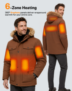 Men's Cargo Parka 6-Zone Graphene Heated Jacket