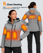 Women's Softshell 6-Zone Graphene Heated Jacket