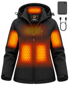 Women's Softshell 6-Zone Graphene Heated Jacket