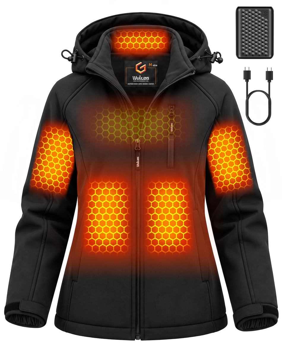 Women's Softshell 6-Zone Graphene Heated Jacket