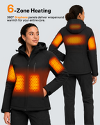 Women's Softshell 6-Zone Graphene Heated Jacket
