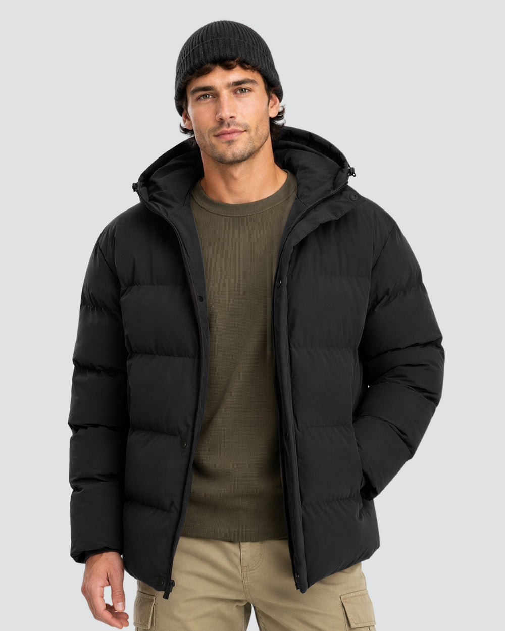 Men's Waterproof Puffer 6-Zone Graphene Heated Jacket
