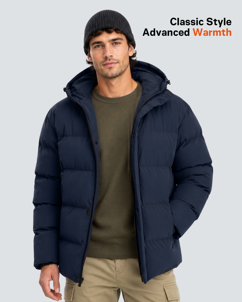 Men's Waterproof Puffer 6-Zone Graphene Heated Jacket