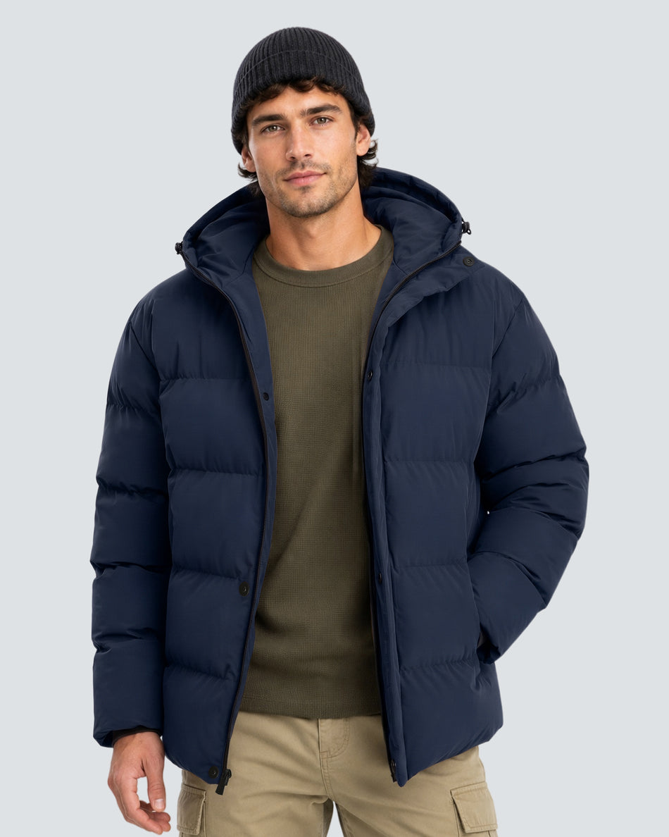 Men's Waterproof Puffer 6-Zone Graphene Heated Jacket