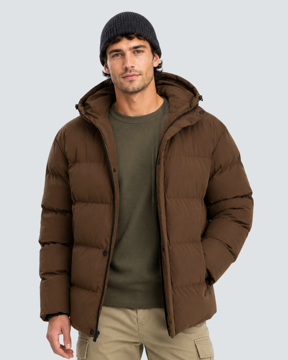 Men's Waterproof Puffer 6-Zone Graphene Heated Jacket