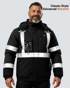 Men's Waterproof Hi-Vis 6-Zone Graphene Heated Jacket