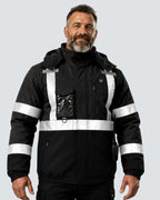 Men's Waterproof Hi-Vis 6-Zone Graphene Heated Jacket