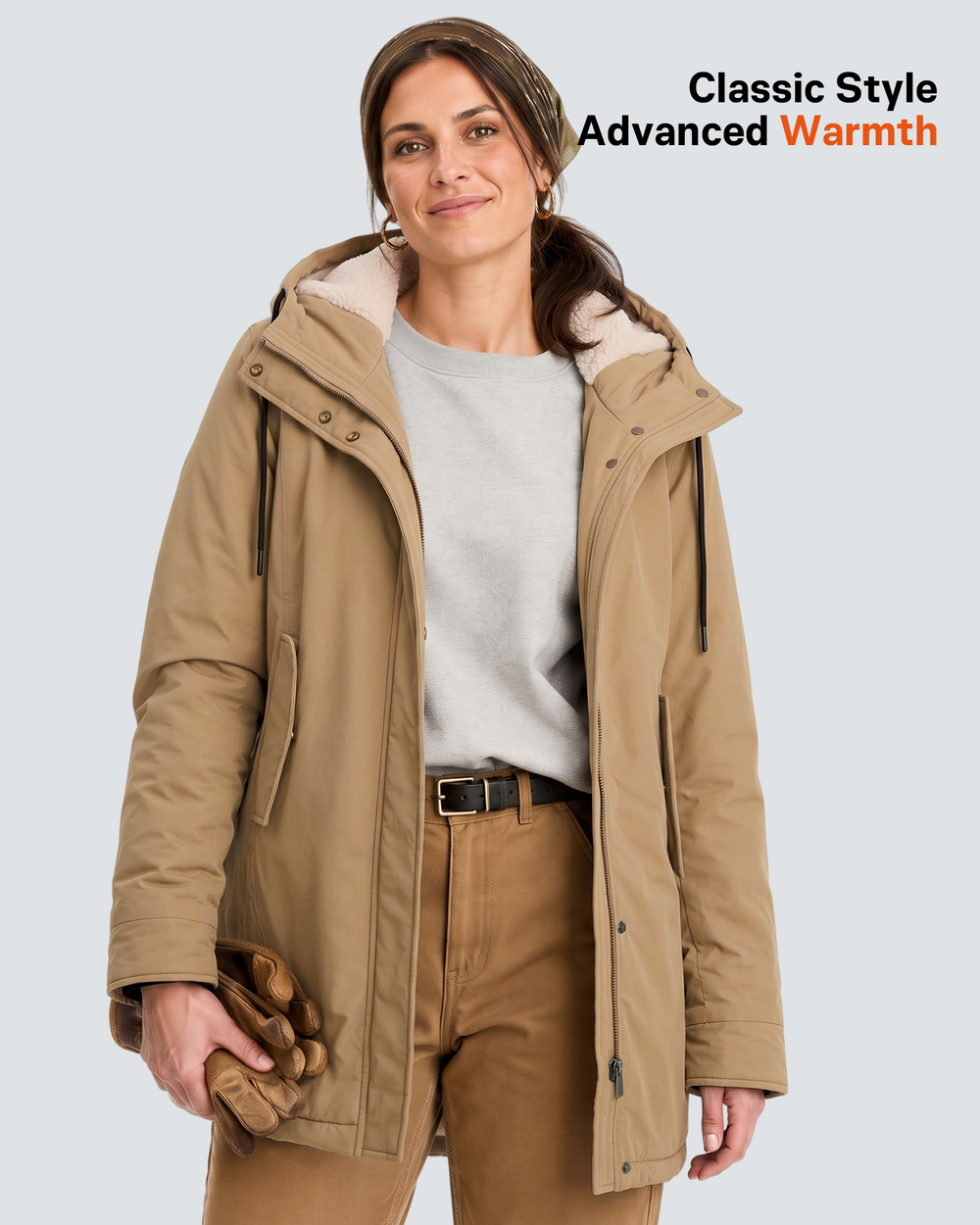 Women's Sherpa-Lined 6-Zone Graphene Heated Jacket