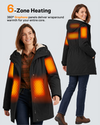 Women's Sherpa-Lined 6-Zone Graphene Heated Jacket