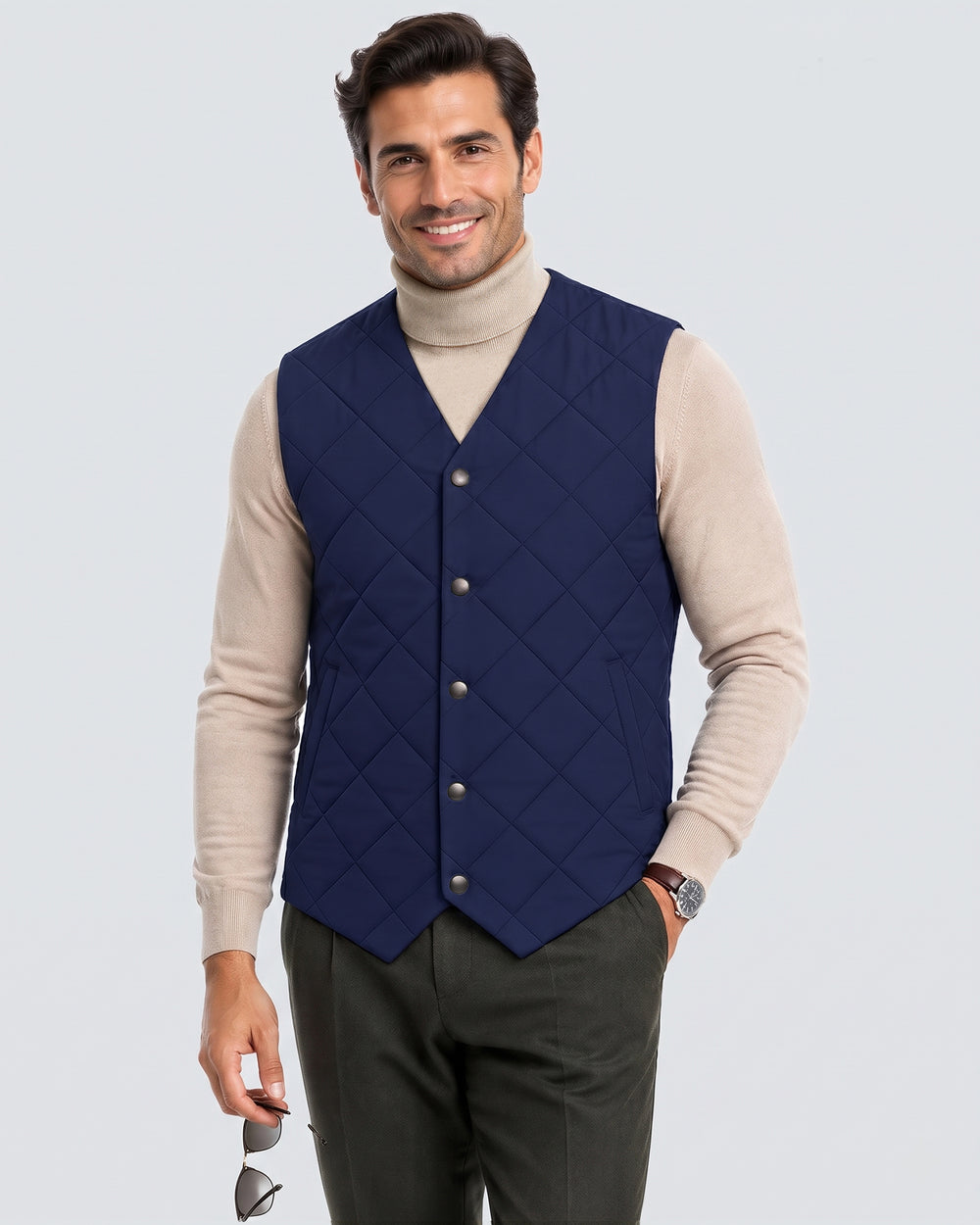 Men's Slim Fit Business 4-Zone Graphene Heated Vest