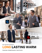 Men's Slim Fit Business 4-Zone Graphene Heated Vest