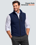Men's Lightweight Zip-Up 4-Zone Graphene Heated Vest