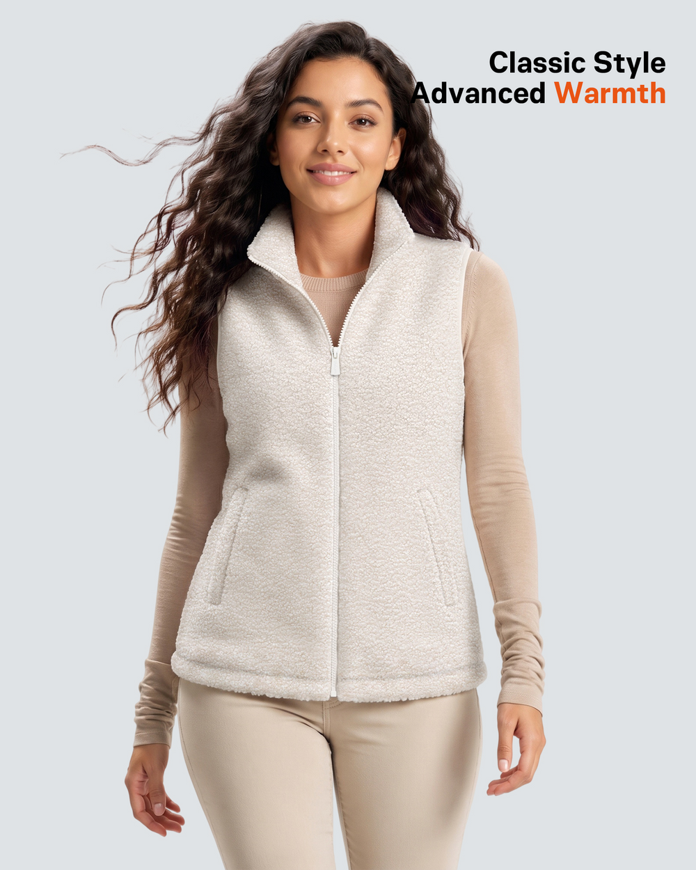 Women's Sherpa Fleece 4-Zone Graphene Heated Vest