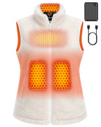 Women's Sherpa Fleece 4-Zone Graphene Heated Vest