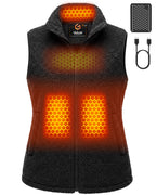 Women's Sherpa Fleece 4-Zone Graphene Heated Vest