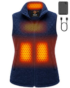 Women's Sherpa Fleece 4-Zone Graphene Heated Vest