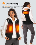 Women's Sherpa Fleece 4-Zone Graphene Heated Vest