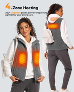 Women's Sherpa Fleece 4-Zone Graphene Heated Vest