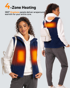 Women's Sherpa Fleece 4-Zone Graphene Heated Vest