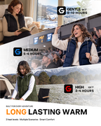 Women's Waterproof Hooded 4-Zone Graphene Heated Vest