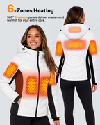 Women's Slimming Puffer 6-Zone Graphene Heated Jacket