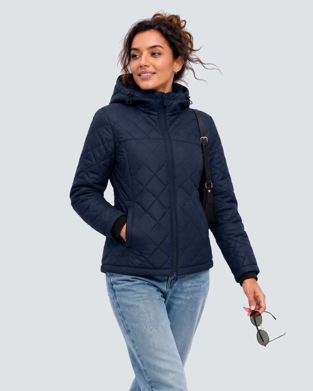 Women's Lightweight Diamond Quilted 6-Zone Graphene Heated Jacket