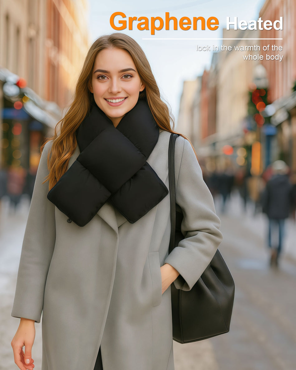 Women's Thick Puffer 1-Zone Graphene Heated Scarf
