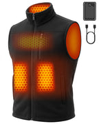 Men's Lightweight Zip-Up 4-Zone Graphene Heated Vest