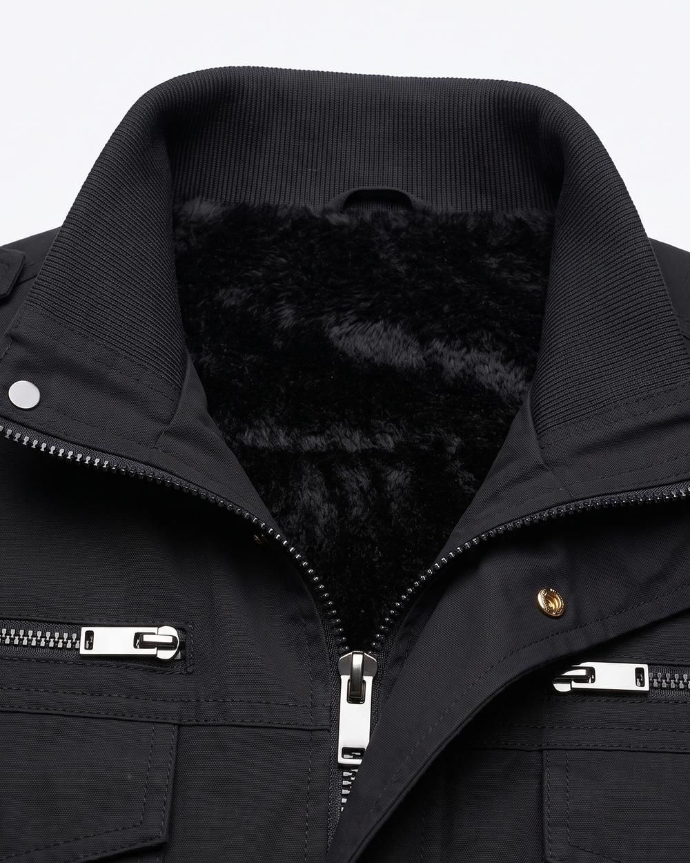 Men's Fleece-Lined Zip-Up Denim 6-Zone Graphene Heated Jacket