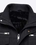Men's Fleece-Lined Zip-Up Denim 6-Zone Graphene Heated Jacket