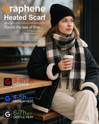Women's Plaid 1-Zone Graphene Heated Scarf