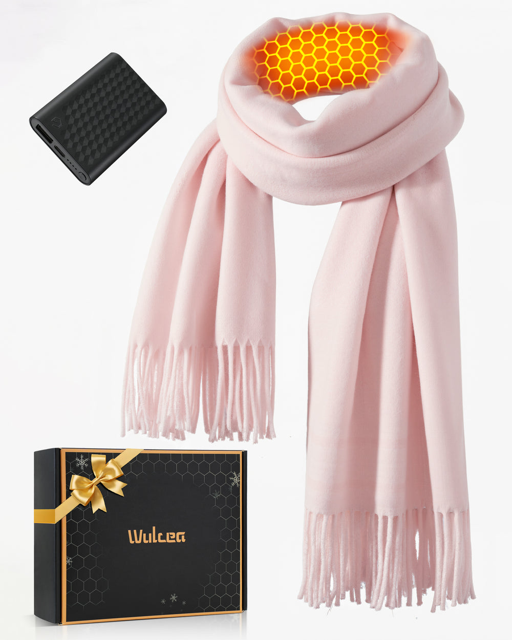 Women's Solid Color 1-Zone Graphene Heated Scarf