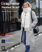 Women's Solid Color 1-Zone Graphene Heated Scarf