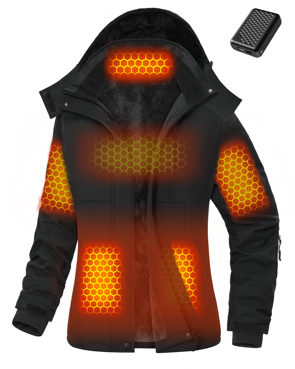 Women's Color-Block Hardshell 6-Zone Graphene Heated Jacket