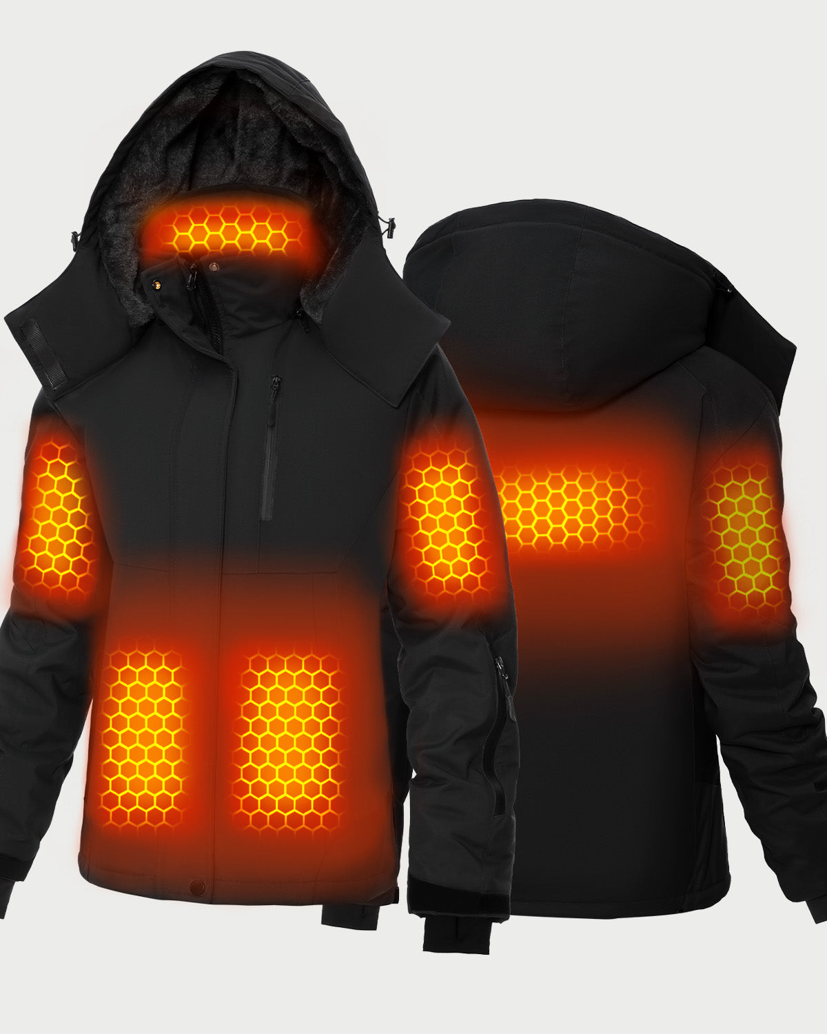 Women's Heated Ski Jacket | Battery Electric Graphene Winter Coat