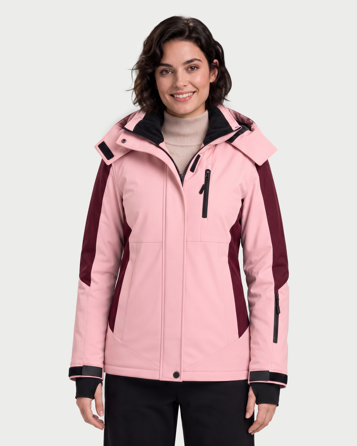 Women's Ski Heated Jacket (Color-Blocked),W88409