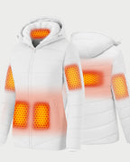 Women's Quilted Heated Jacket (Fleece Hood),GW882410