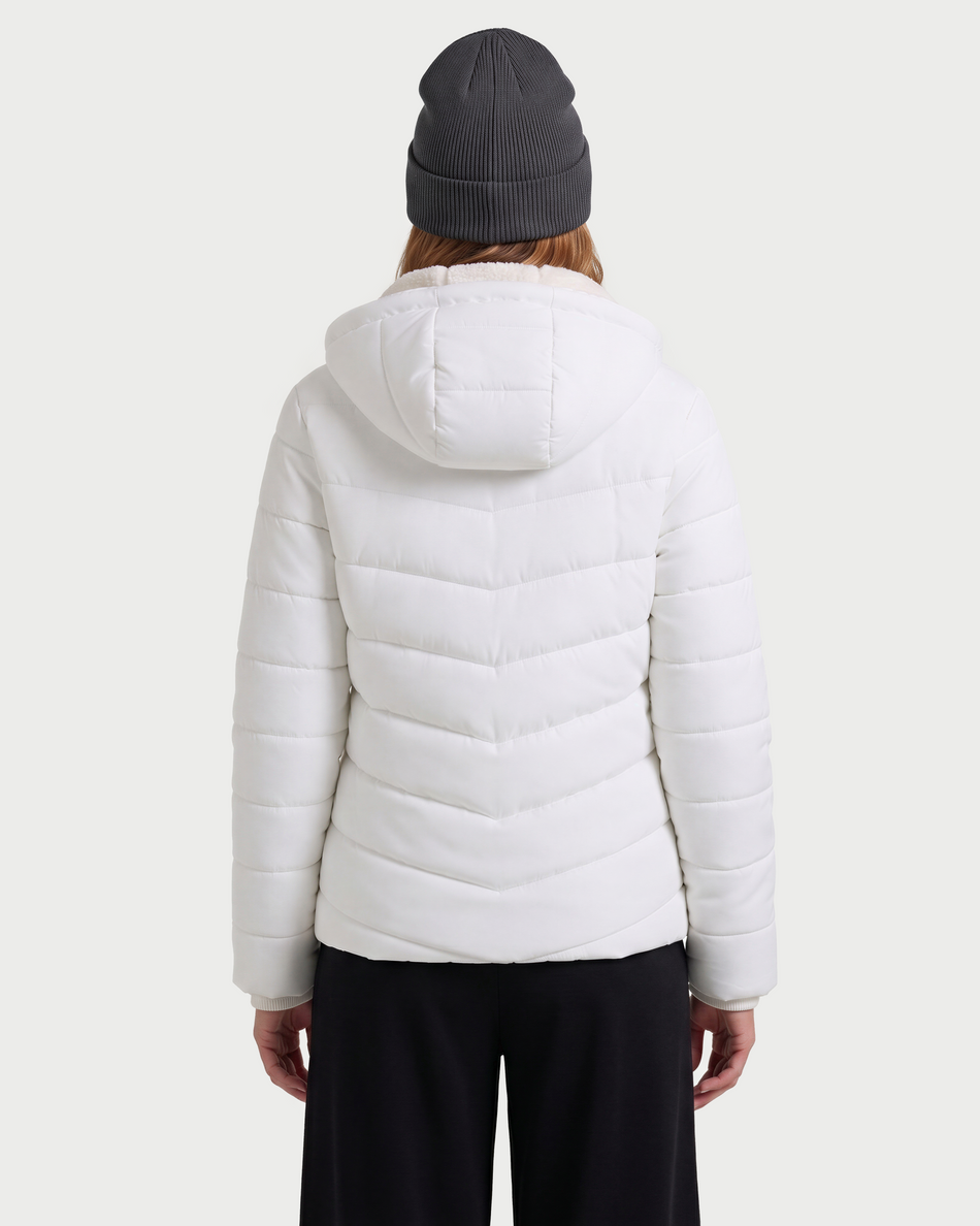 Women's Quilted Heated Jacket (Fleece Hood),GW882410