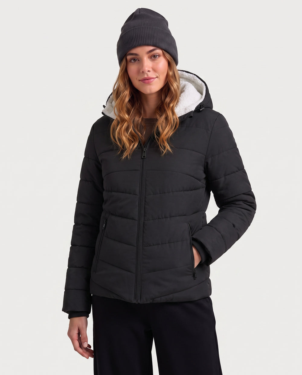 Women's Cropped Puffer 6-Zone Graphene Heated Jacket